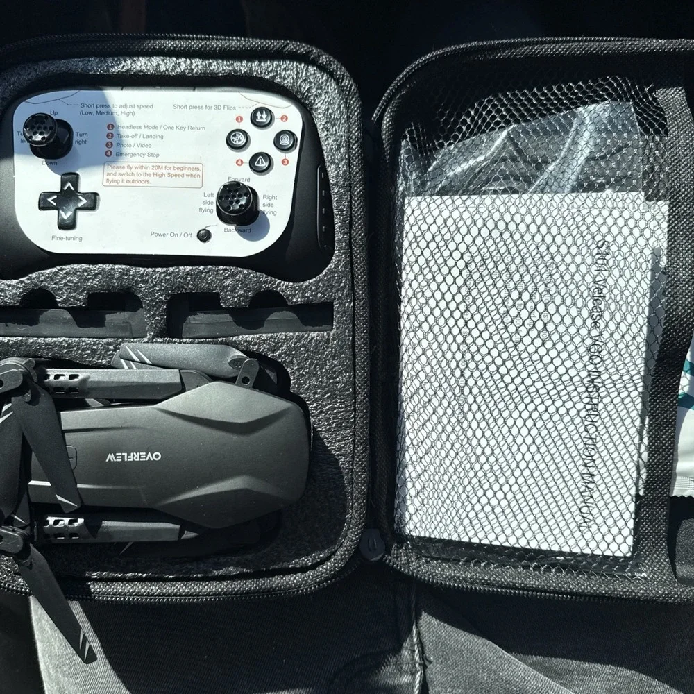 Drones with Camera for Adults 1080P HD Foldable Drone with Carrying Case Dron...